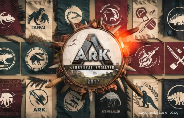 ark: survival evolved (2017) game icons banners