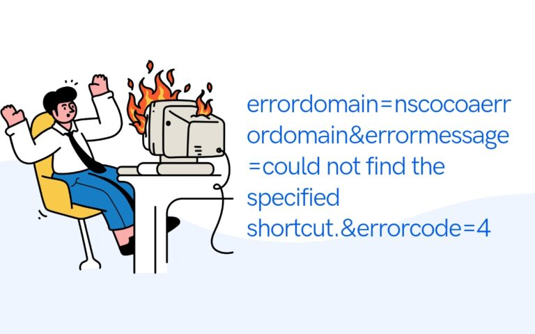 errordomain=nscocoaerrordomain&errormessage=could not find the specified shortcut.&errorcode=4